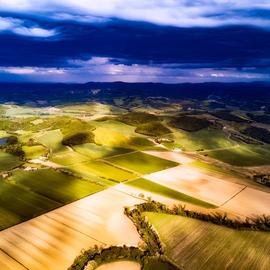 Fotoschilderij landschap lucht